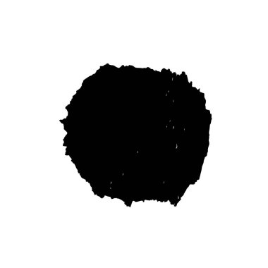 Beyaz arka planda siyah mürekkep fırça sıyrık.