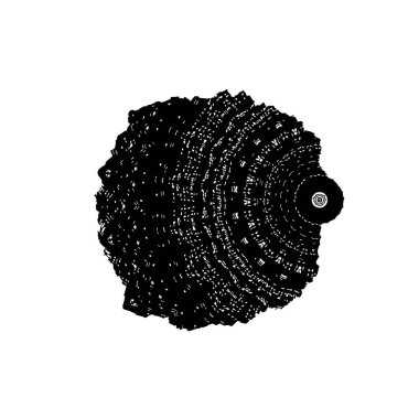 Beyaz arka planda siyah mürekkep fırça sıyrık.