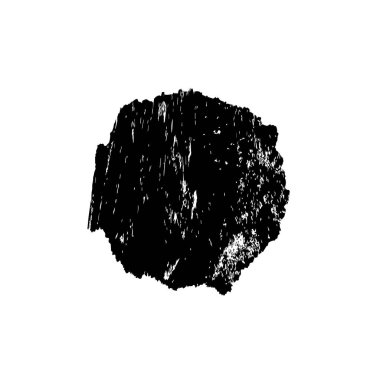 Beyaz arka planda siyah mürekkep fırça sıyrık.