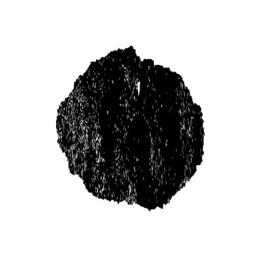 Beyaz arka planda siyah mürekkep fırça sıyrık.