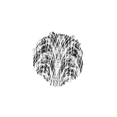 Beyaz arka planda siyah mürekkep fırça sıyrık.