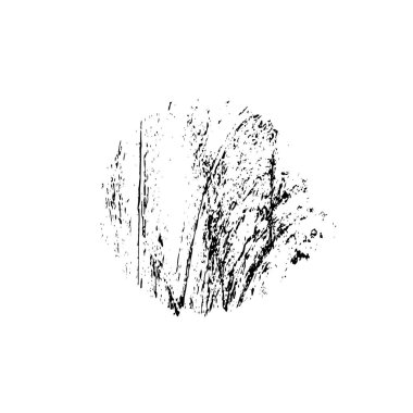 Beyaz arka planda siyah mürekkep fırça sıyrık.