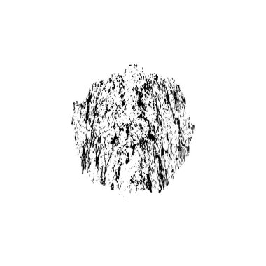 Beyaz arka planda siyah mürekkep fırça sıyrık.