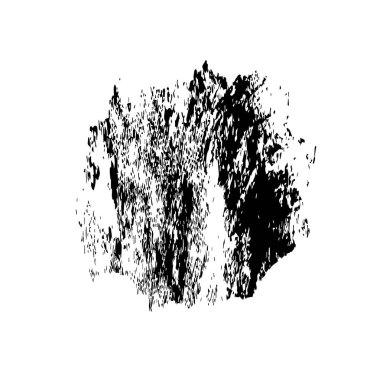 Beyaz arka planda siyah mürekkep fırça sıyrık.