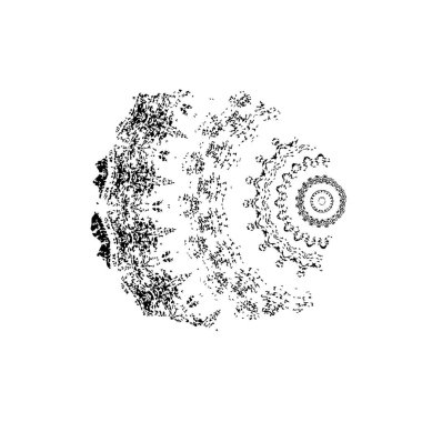 siyah fırça darbesi ve dokusu.