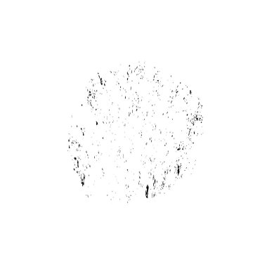 siyah mürekkep fırçası darbesi izole