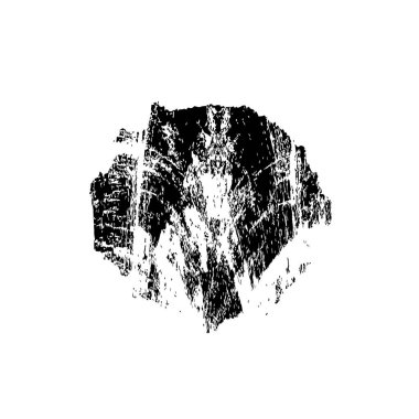 siyah mürekkep fırçası darbesi izole