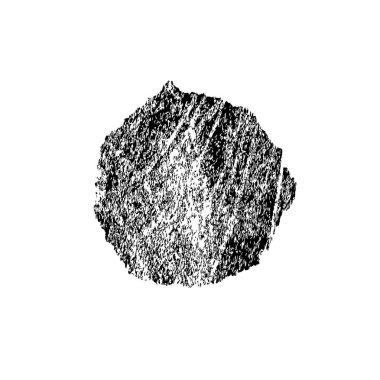 siyah mürekkep fırçası darbesi izole