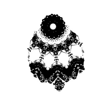 siyah mürekkep fırçası darbesi izole