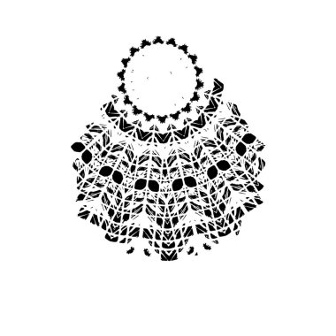 siyah mürekkep fırçası darbesi izole