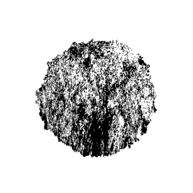 siyah mürekkep fırçası darbesi izole