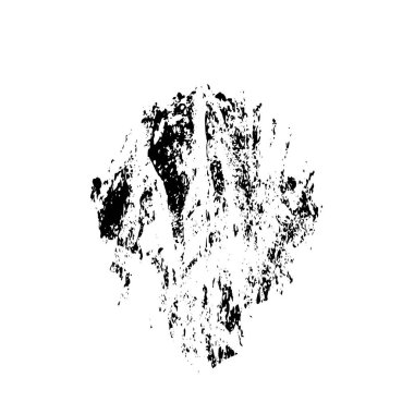 siyah mürekkep fırçası darbesi izole