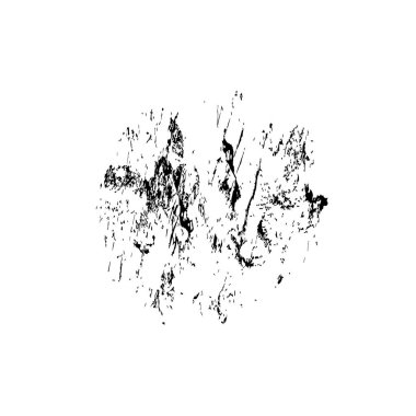 siyah mürekkep fırçası darbesi izole