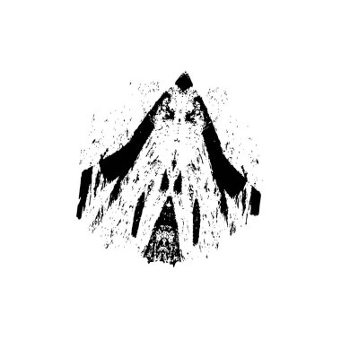 siyah mürekkep fırçası darbesi izole