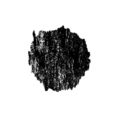 siyah mürekkep fırçası darbesi izole