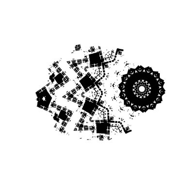 siyah fırça darbesi ve dokusu.