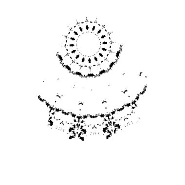 Siyah ve beyaz dokular. monokrom grunge soyut el - boyalı elementler . 