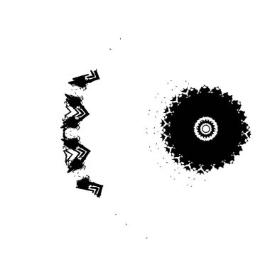 Siyah ve beyaz dokular. monokrom grunge soyut el - boyalı elementler . 