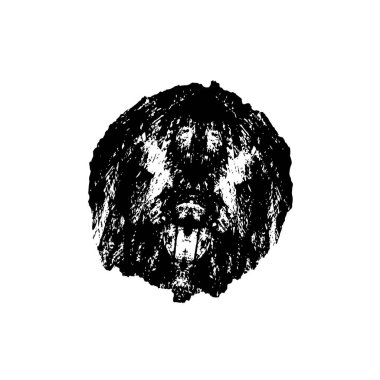 Siyah ve beyaz dokular. monokrom grunge soyut el - boyalı elementler . 