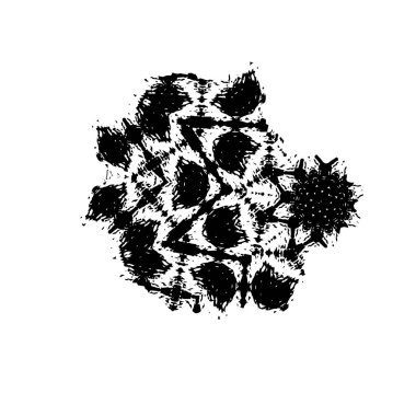 Siyah ve beyaz dokular. monokrom grunge soyut el - boyalı elementler . 