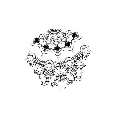 Siyah ve beyaz dokular. monokrom grunge soyut el - boyalı elementler . 