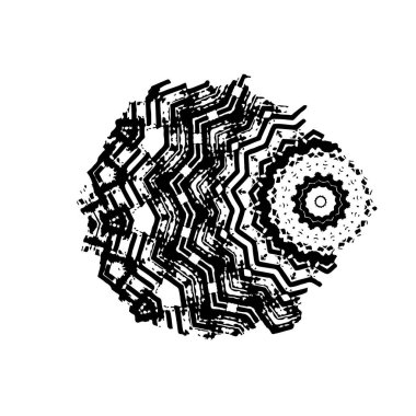 Siyah ve beyaz dokular. monokrom grunge soyut el - boyalı elementler . 