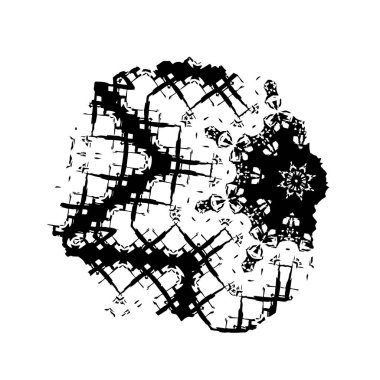 Siyah ve beyaz dokular. monokrom grunge soyut el - boyalı elementler . 