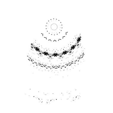 Grunge dokusu. Soyut siyah beyaz arka plan. Tek renkli vintage yüzey        