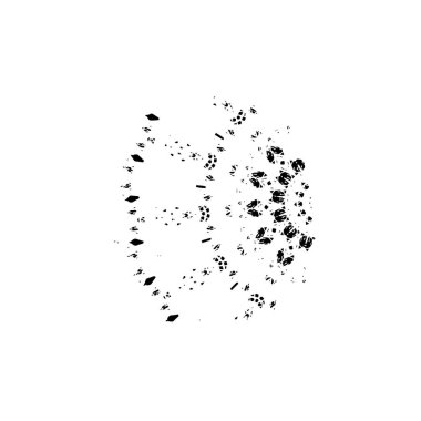 Grunge dokusu. Soyut siyah beyaz arka plan. Tek renkli vintage yüzey        