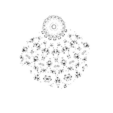 soyut siyah ve beyaz grunge şablonu, vektör illüstrasyonu