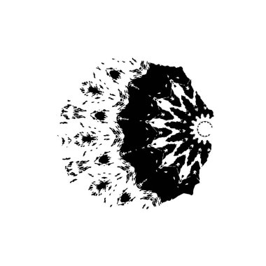 soyut siyah ve beyaz grunge şablonu, vektör illüstrasyonu