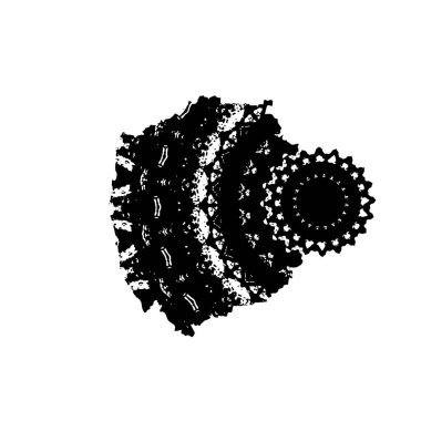 soyut siyah ve beyaz grunge şablonu, vektör illüstrasyonu