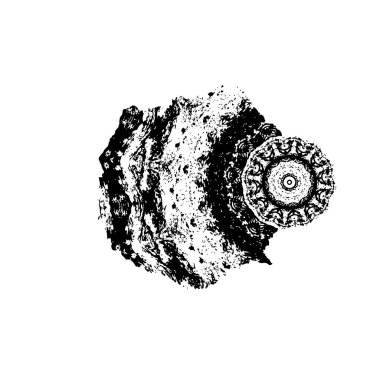 soyut siyah ve beyaz grunge şablonu, vektör illüstrasyonu