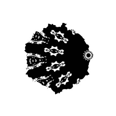 soyut siyah ve beyaz grunge şablonu, vektör illüstrasyonu