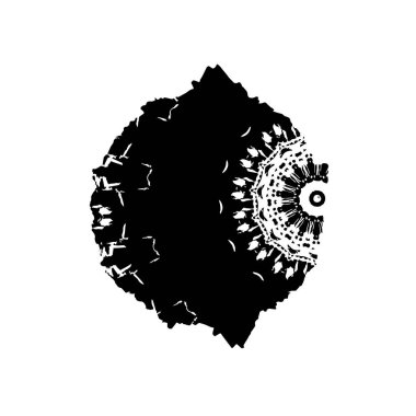 soyut siyah ve beyaz grunge şablonu, vektör illüstrasyonu