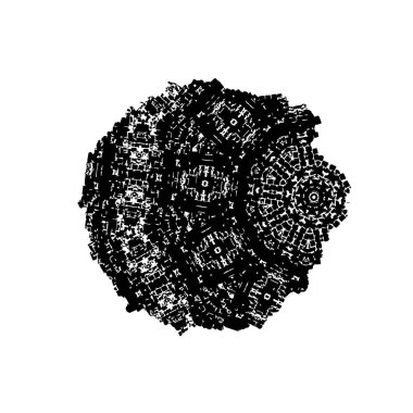 soyut siyah ve beyaz grunge şablonu, vektör illüstrasyonu