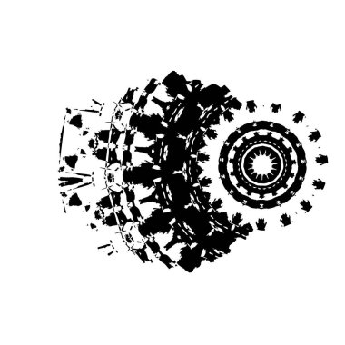 siyah ve beyaz monokrom arkaplan soyut doku 