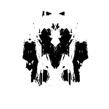 siyah fırça darbesi ve doku. monokrom grunge soyut el - boyalı elementler. 