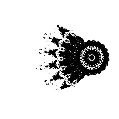 siyah fırça darbesi ve doku. monokrom grunge soyut el - boyalı elementler. 