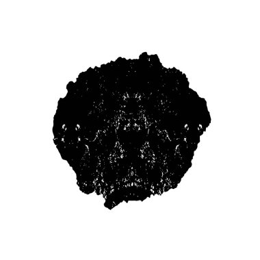 siyah fırça darbesi ve doku. monokrom grunge soyut el - boyalı elementler. 