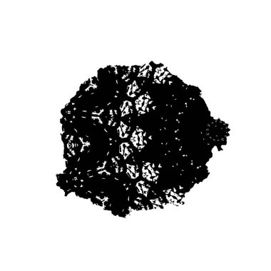 siyah fırça darbesi ve doku. monokrom grunge soyut el - boyalı elementler. 