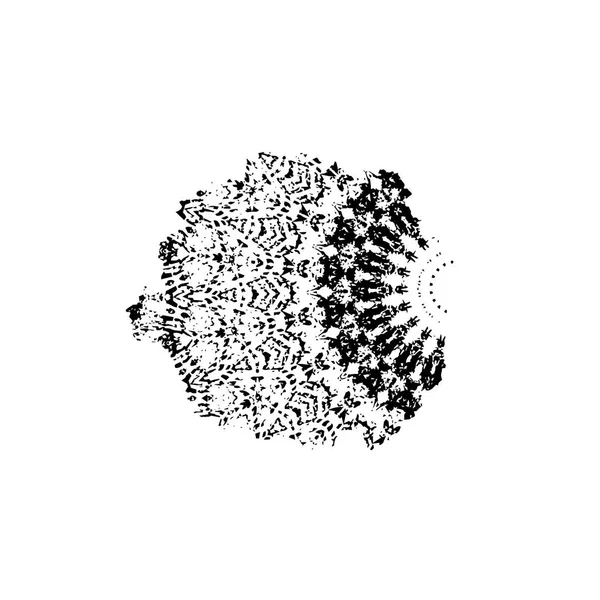 siyah fırça darbesi ve doku. monokrom grunge soyut el - boyalı elementler. 