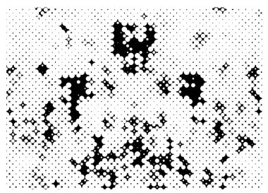 Siyah beyaz desenli, noktalı, lekeli, çizik ve çizikli sıkıntılı bir arkaplan. Soyut vektör illüstrasyonu.