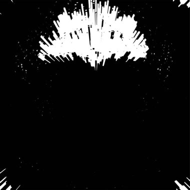 Siyah beyaz desenli, çizik ve lekeli sıkıntılı bir arkaplan. soyut vektör illüstrasyonu.