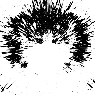 Siyah beyaz dokusunda sıkıntılı bir arka plan. soyut vektör illüstrasyonu.