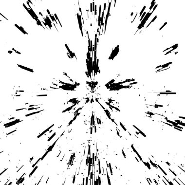 Siyah beyaz dokusunda sıkıntılı bir arka plan. soyut vektör illüstrasyonu.