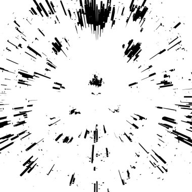 Siyah beyaz dokusunda sıkıntılı bir arka plan. soyut vektör illüstrasyonu.