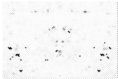 Çizik ve çiziklerle dolu siyah beyaz bir arka plan. Soyut vektör illüstrasyonu.