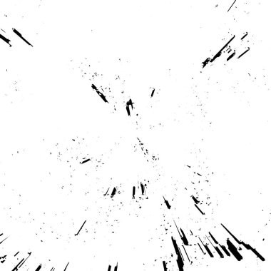 Çizik ve çiziklerle dolu akromatik arkaplan dokusu. soyut vektör illüstrasyonu.