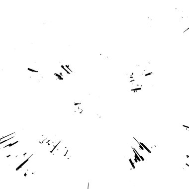 Çizik ve çiziklerle dolu siyah beyaz bir arka plan. Soyut vektör illüstrasyonu.